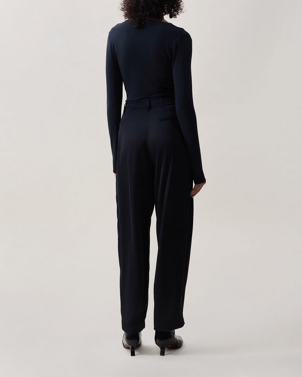 Douglas Satin Pants - Black