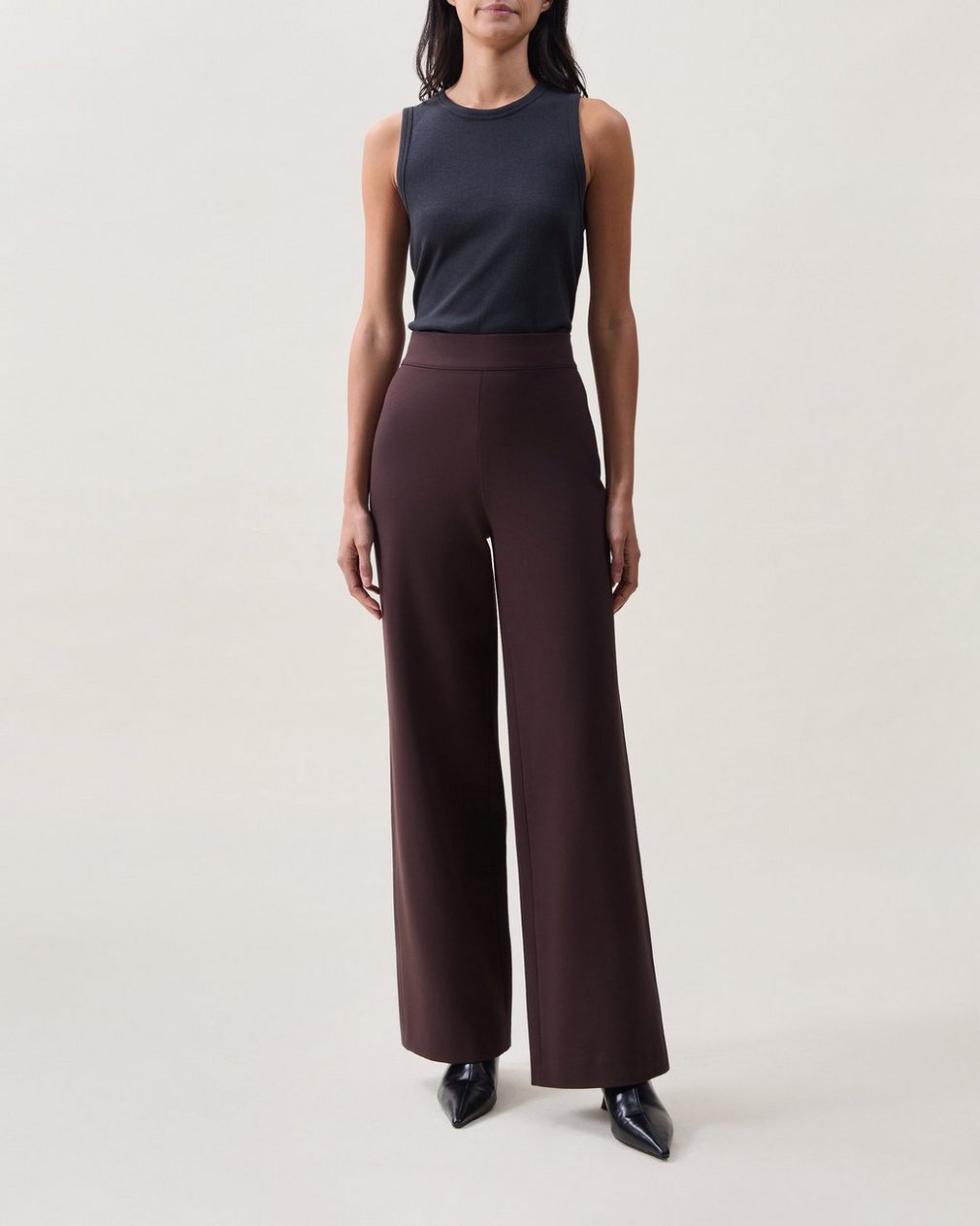 Iris Wide-Leg Pants - Espresso