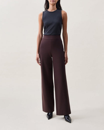 Iris Wide-Leg Pants - Espresso