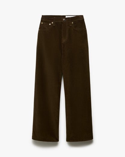 Andi Ankle Wide-Leg Corduroy Pants - Balsam