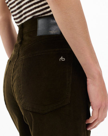 Andi Ankle Wide-Leg Corduroy Pants - Balsam
