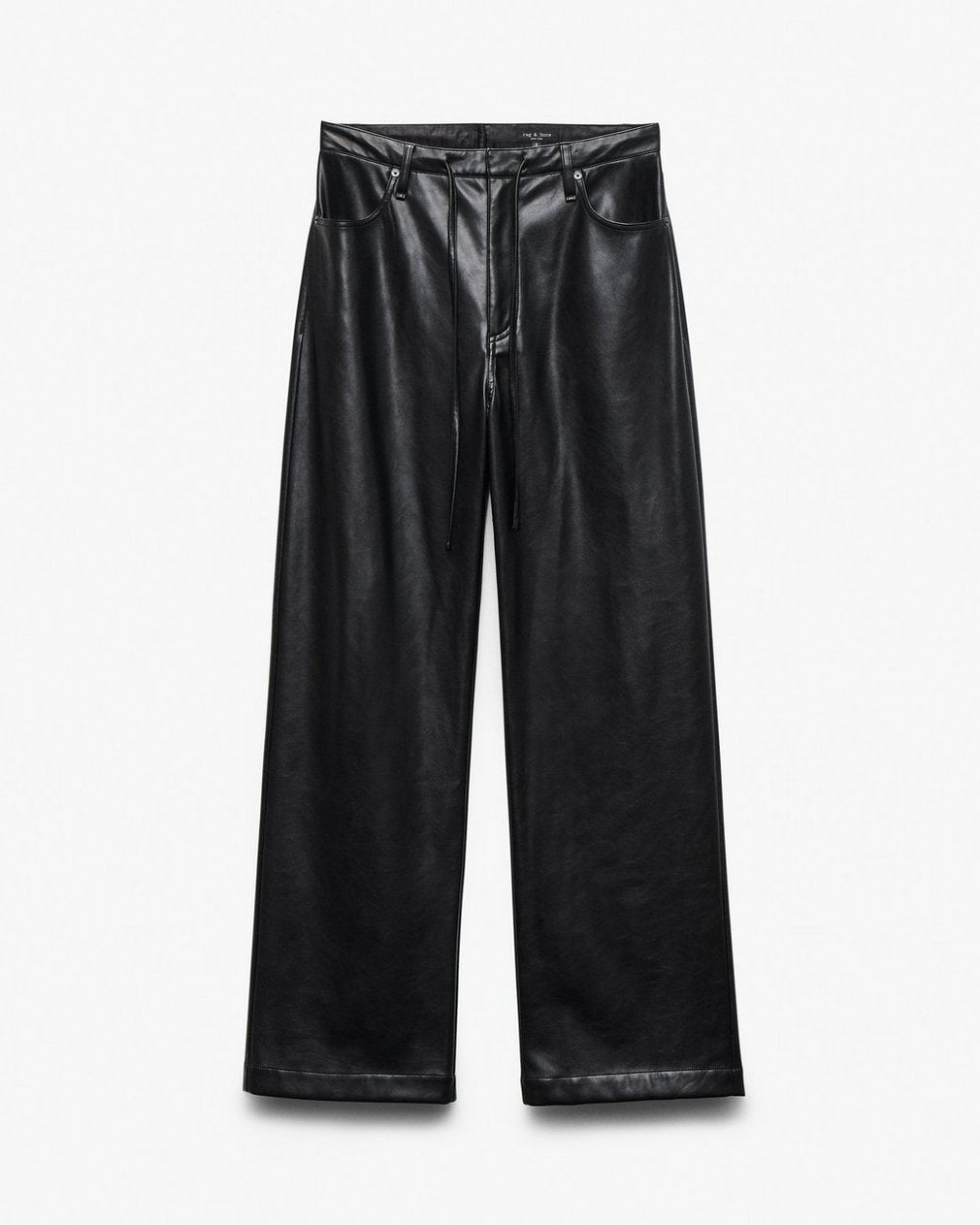 Phoebe Faux Leather Pants - Black