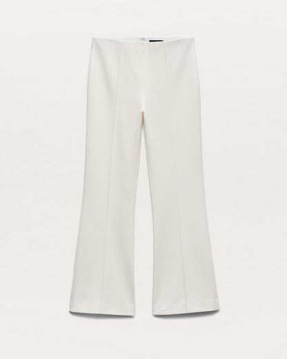 Irina Kick Flare Pants - White