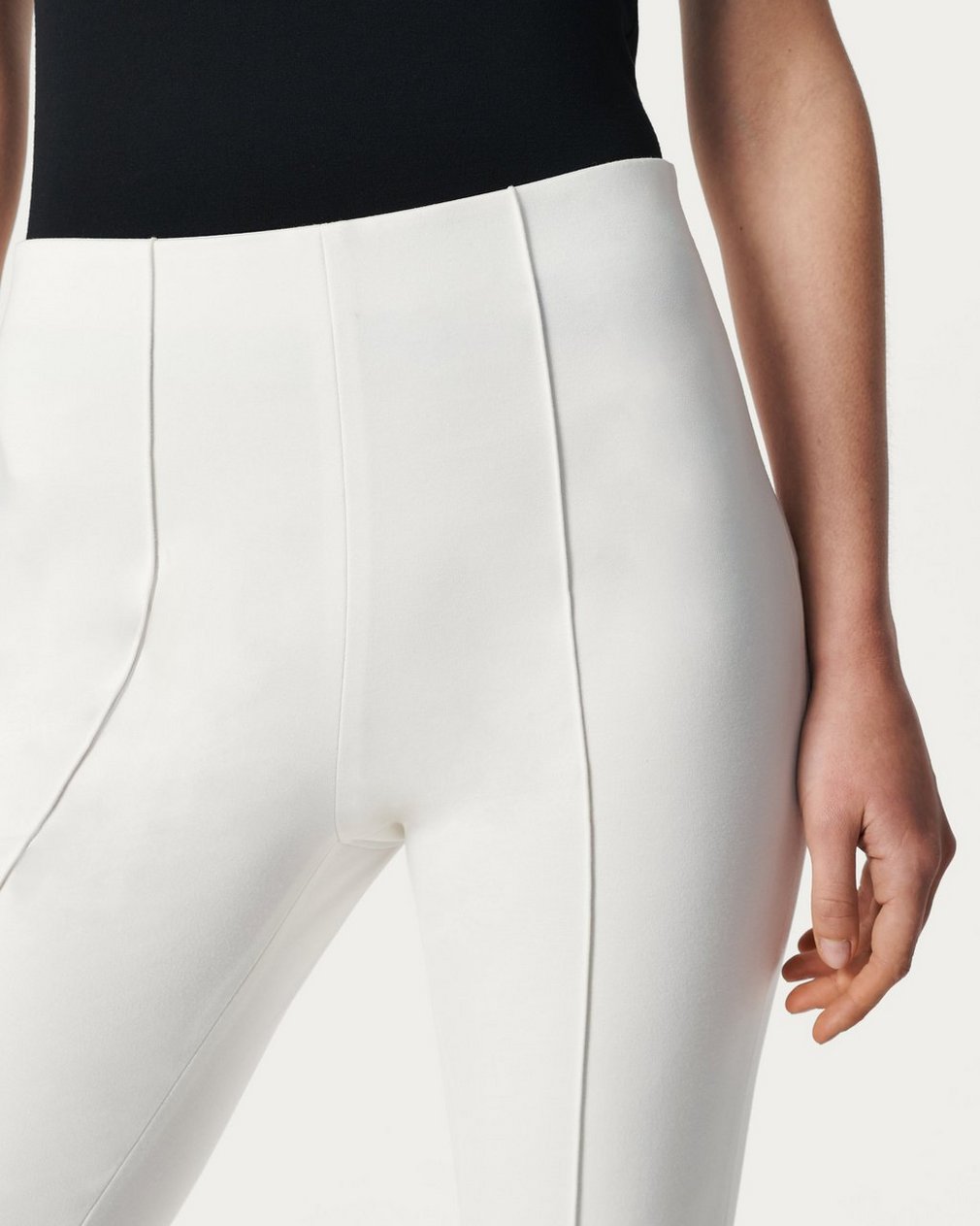 Irina Kick Flare Pants - White