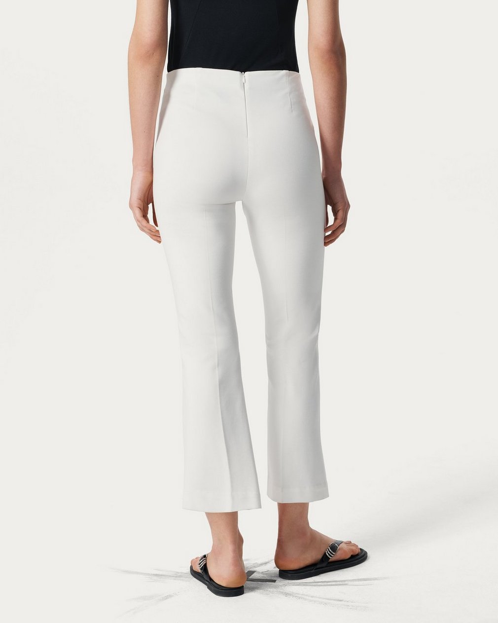 Irina Kick Flare Pants - White