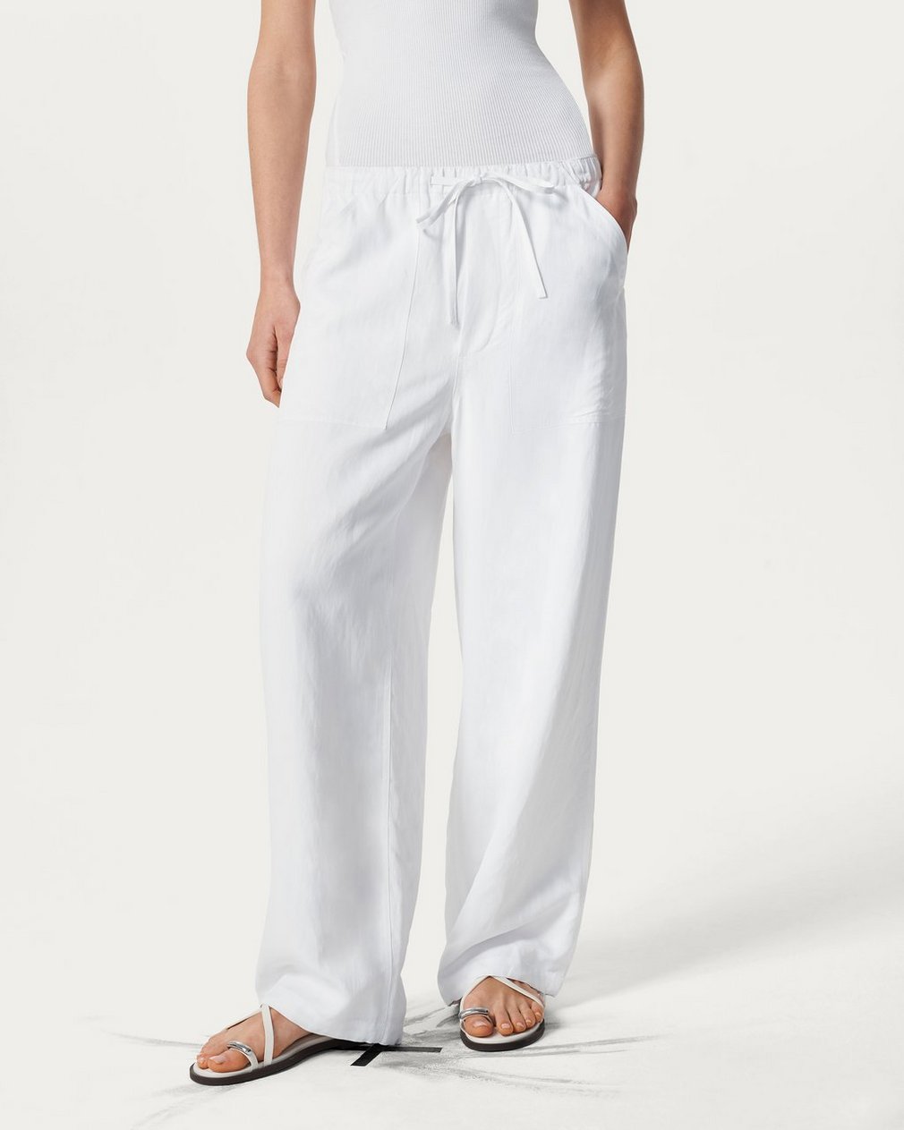 Adina Beach Pants - White