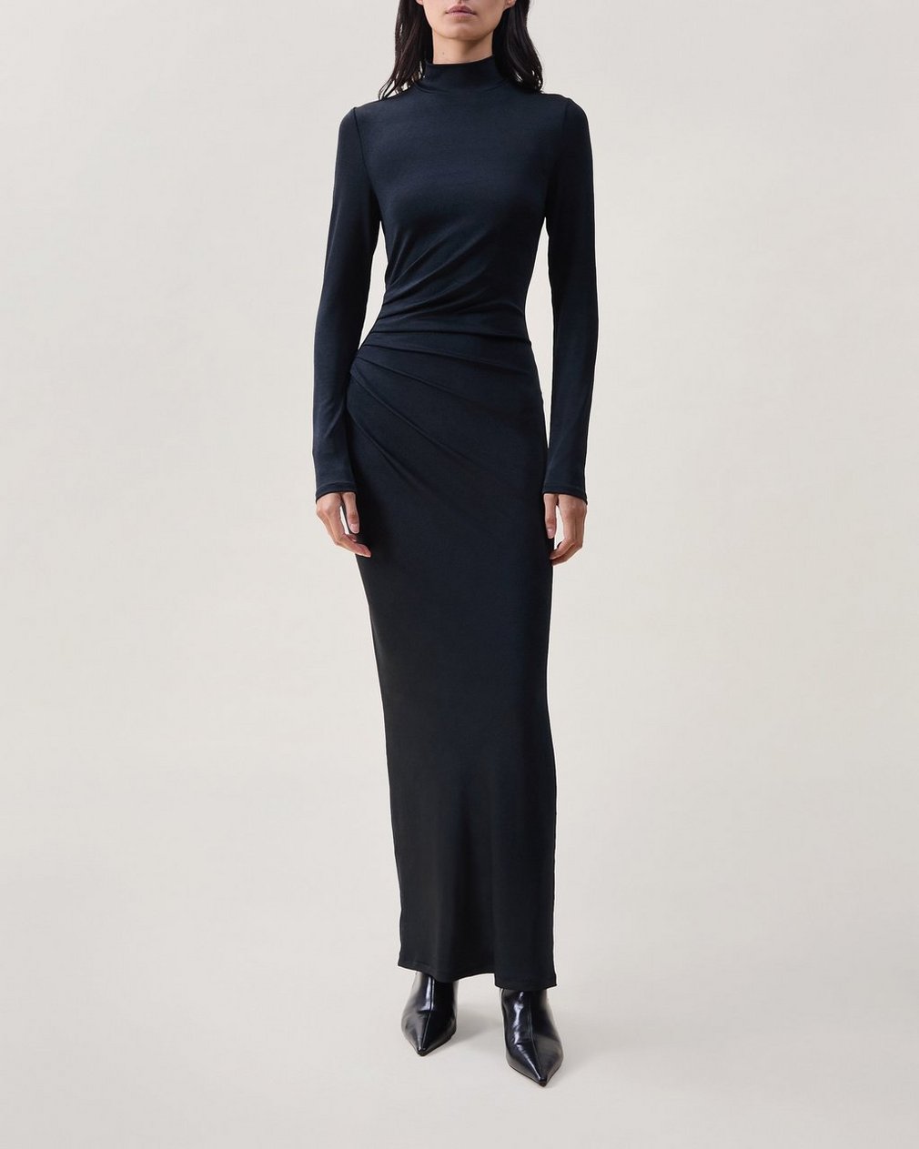 Agnes Turtleneck Dress - Black