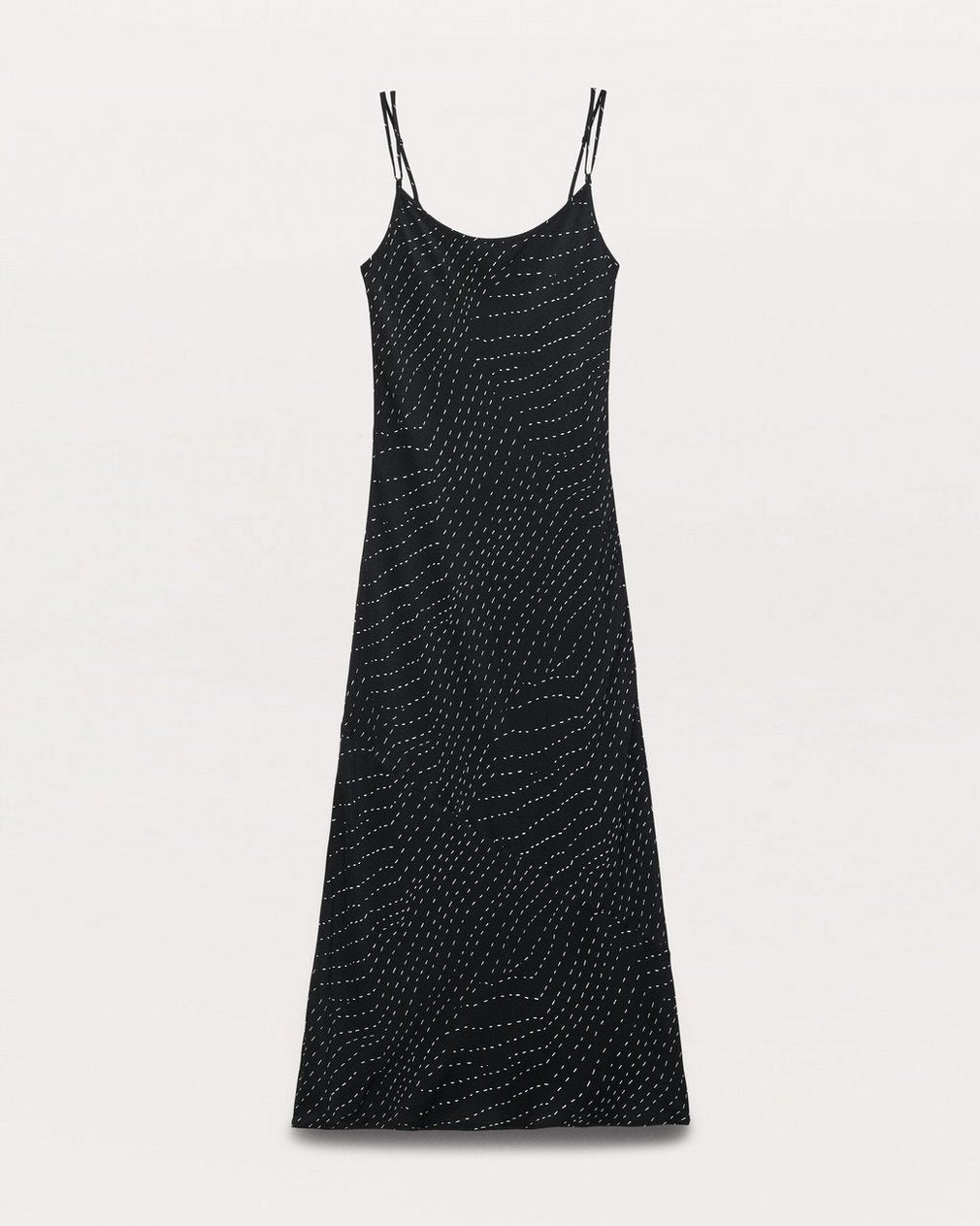 Alessia Printed Slip Dress - Black Print