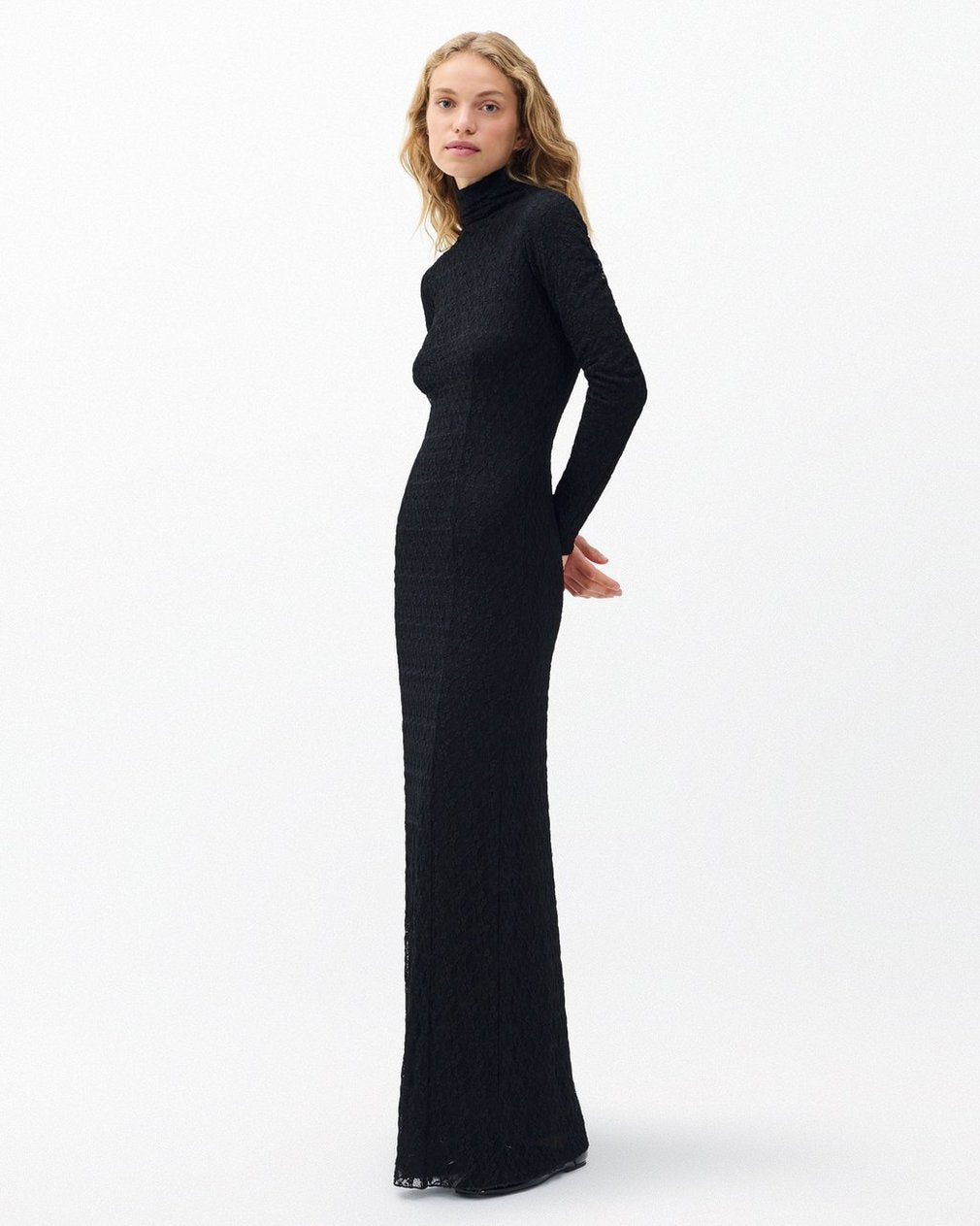 Ellie Lace Maxi Dress - Black
