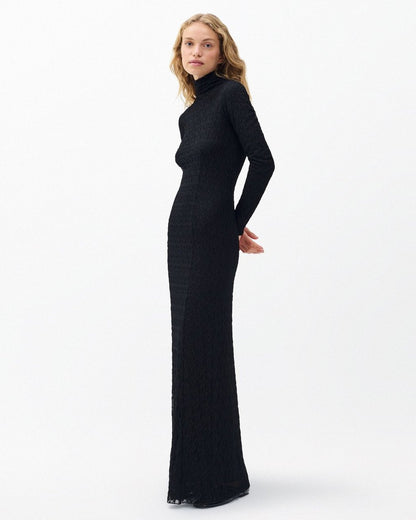 Ellie Lace Maxi Dress - Black