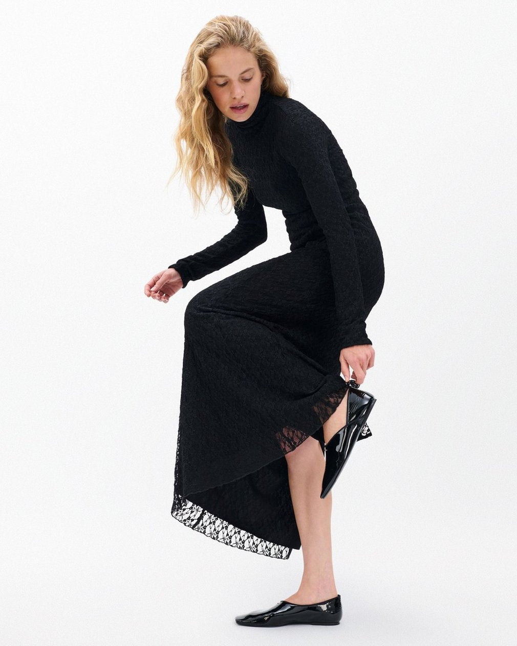 Ellie Lace Maxi Dress - Black