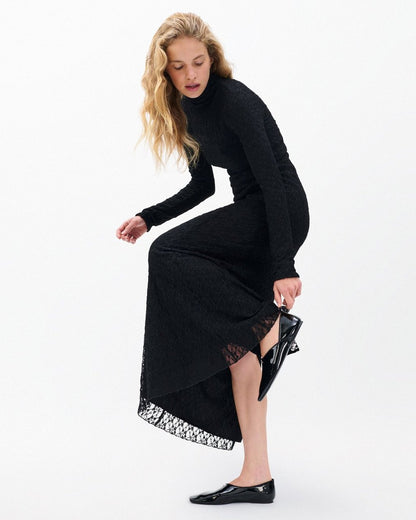 Ellie Lace Maxi Dress - Black