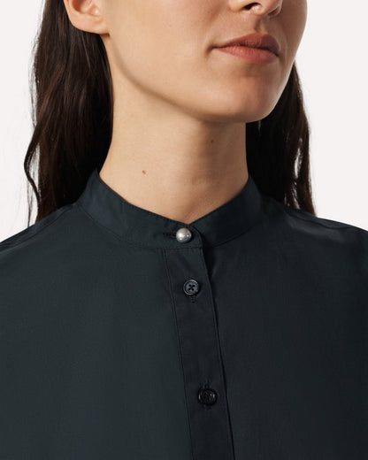 Gretchen Mini Shirt Dress - Black