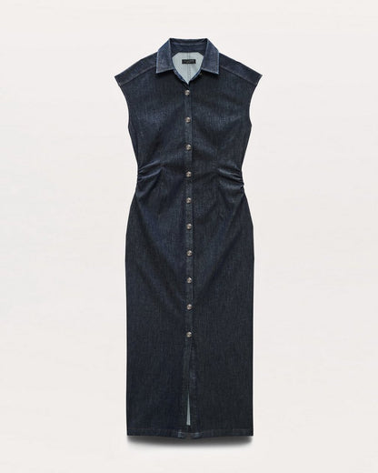 rbAIRFLEX Leah Denim Midi Dress - Rinse
