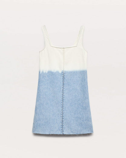 Jayde Denim Dress - Bleach Stripe