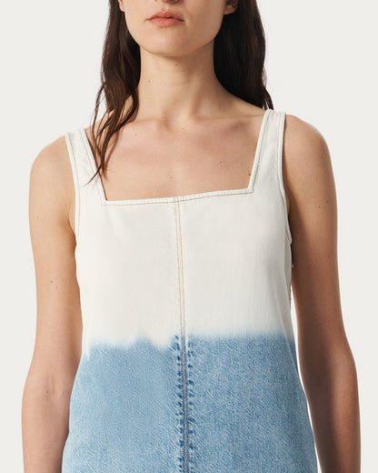 Jayde Denim Dress - Bleach Stripe
