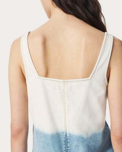 Jayde Denim Dress - Bleach Stripe