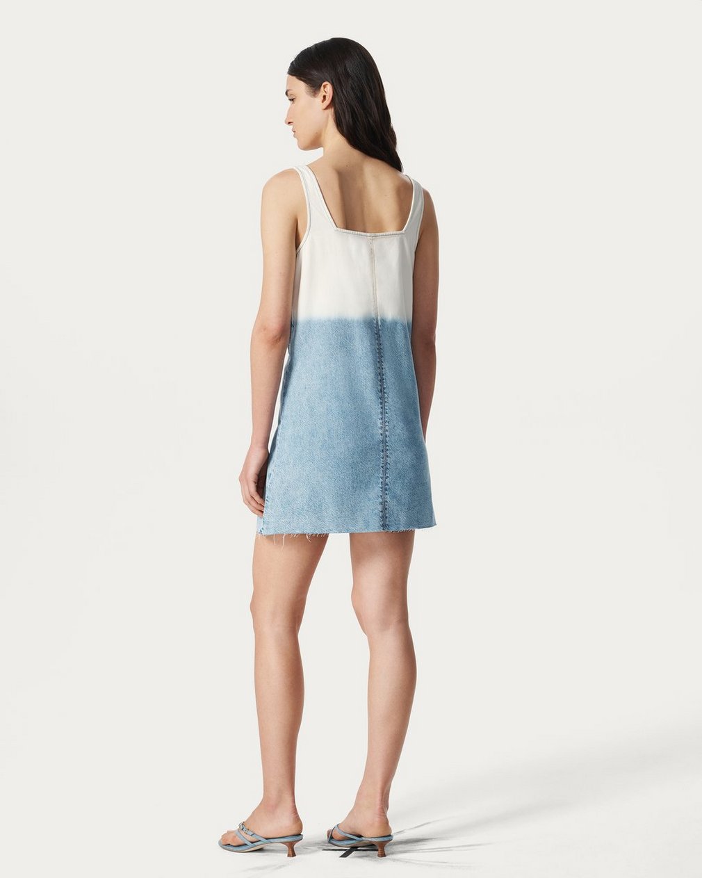 Jayde Denim Dress - Bleach Stripe