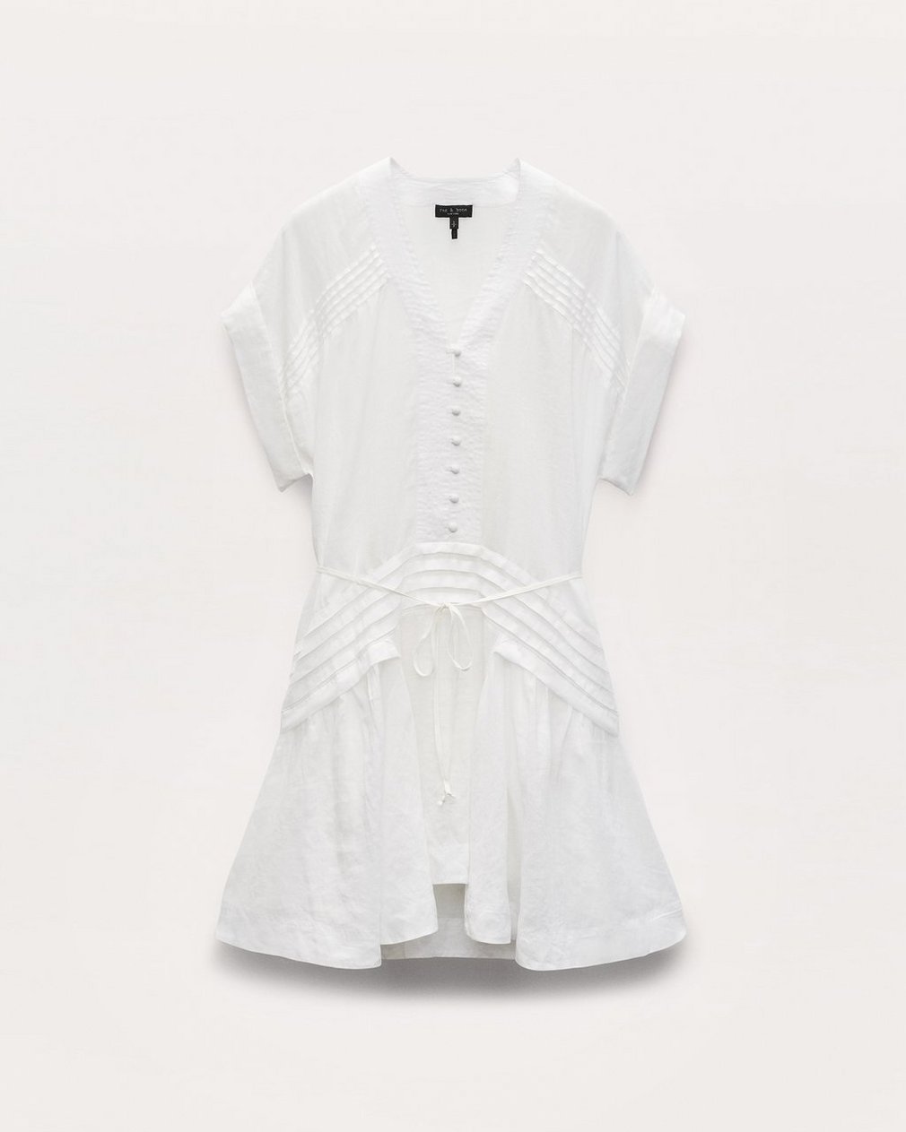 Viviana Pintuck Dress - White