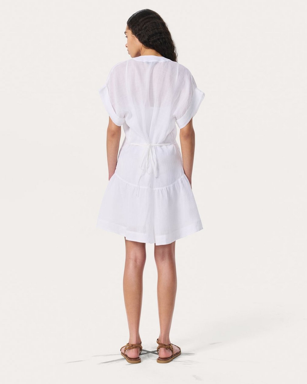 Viviana Pintuck Dress - White