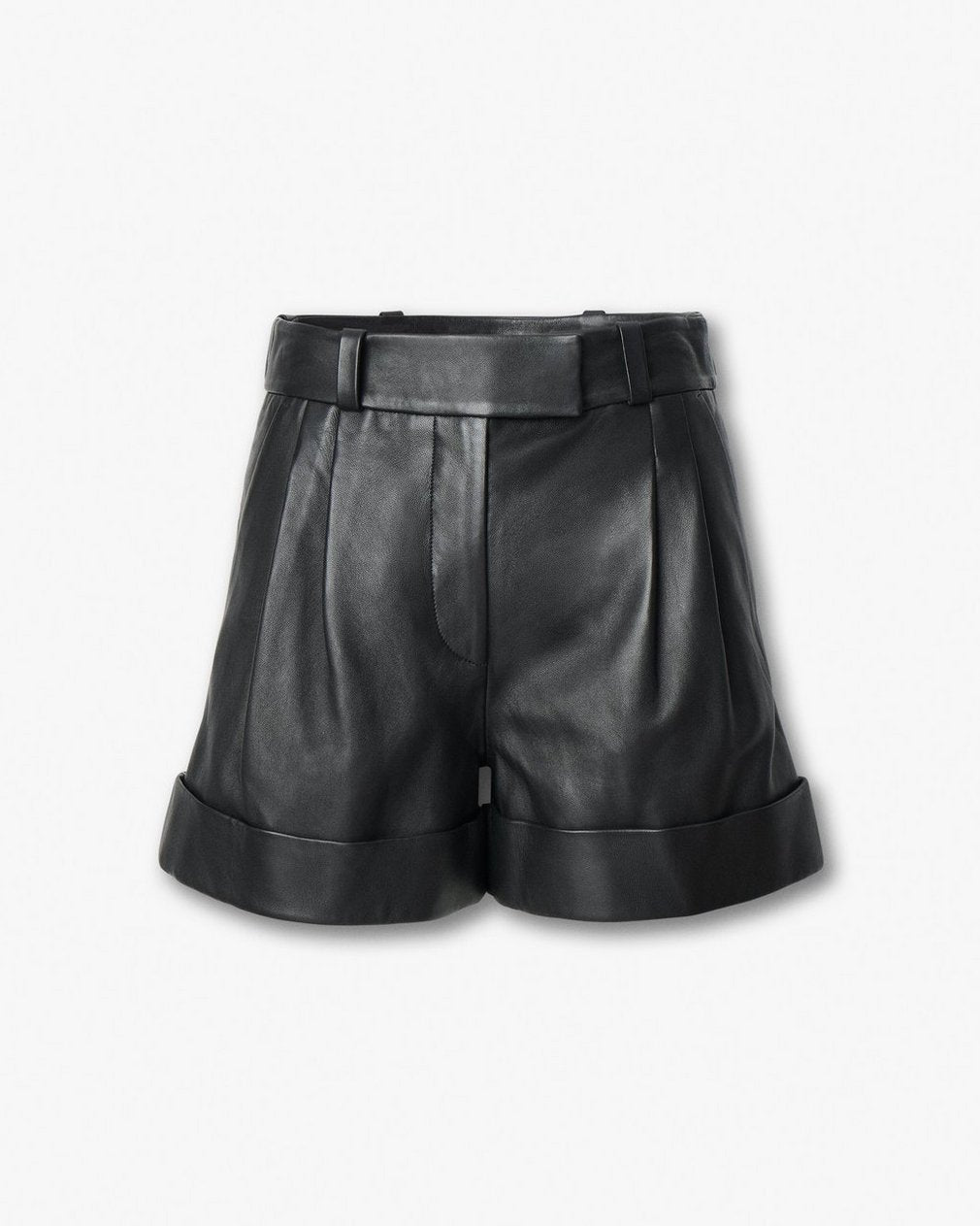 Neila Leather Shorts - Black