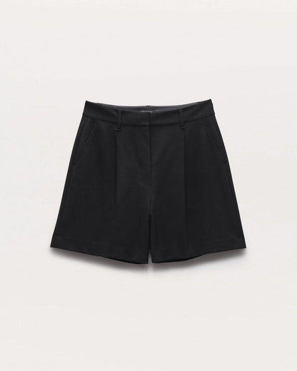 Irina Wide-Leg Shorts - Black
