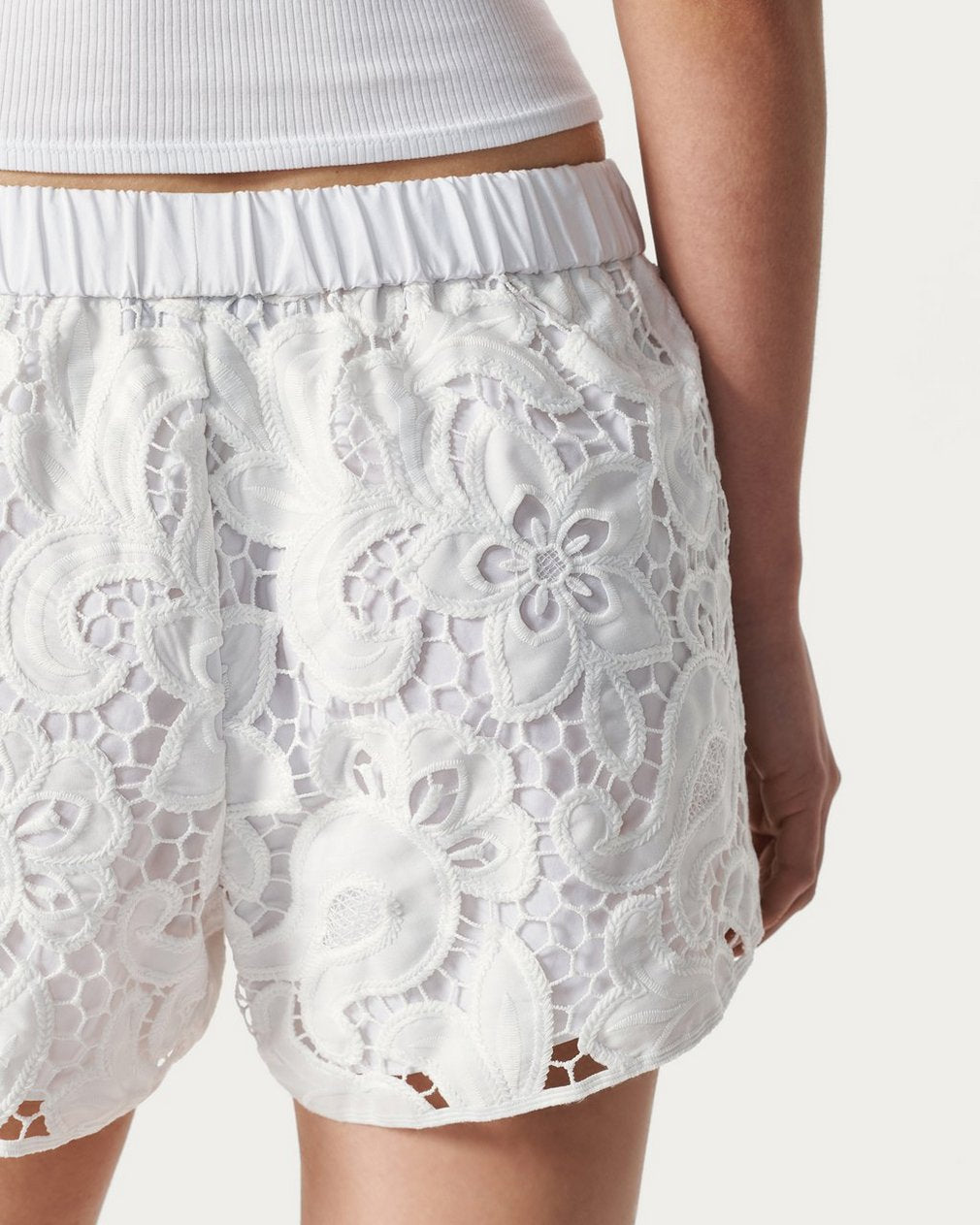 Women’s Amy White Lace Shorts