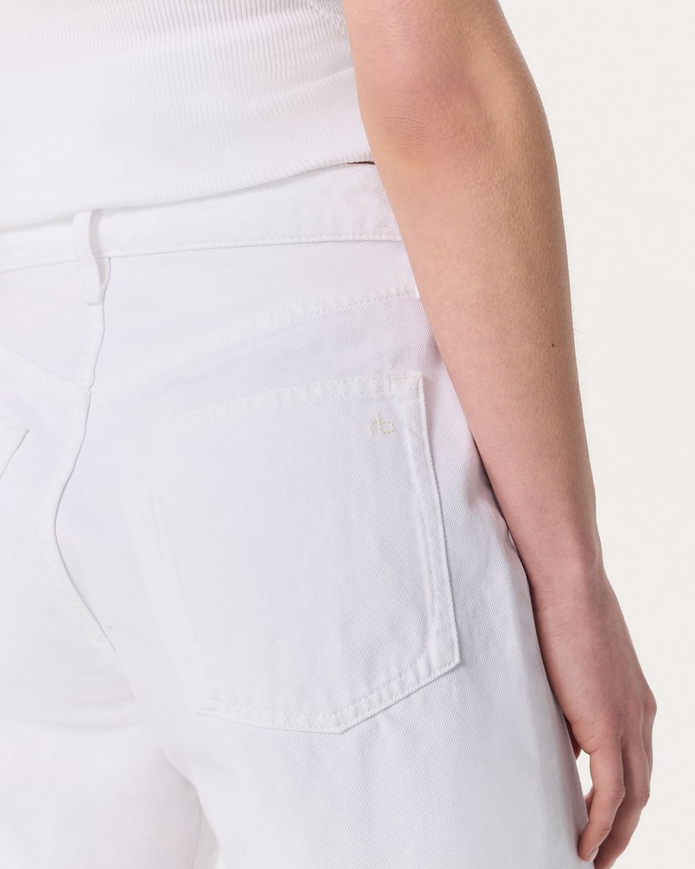 Kaia Denim Shorts - White