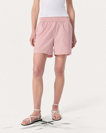 Emma Striped Shorts - Blush Stripe