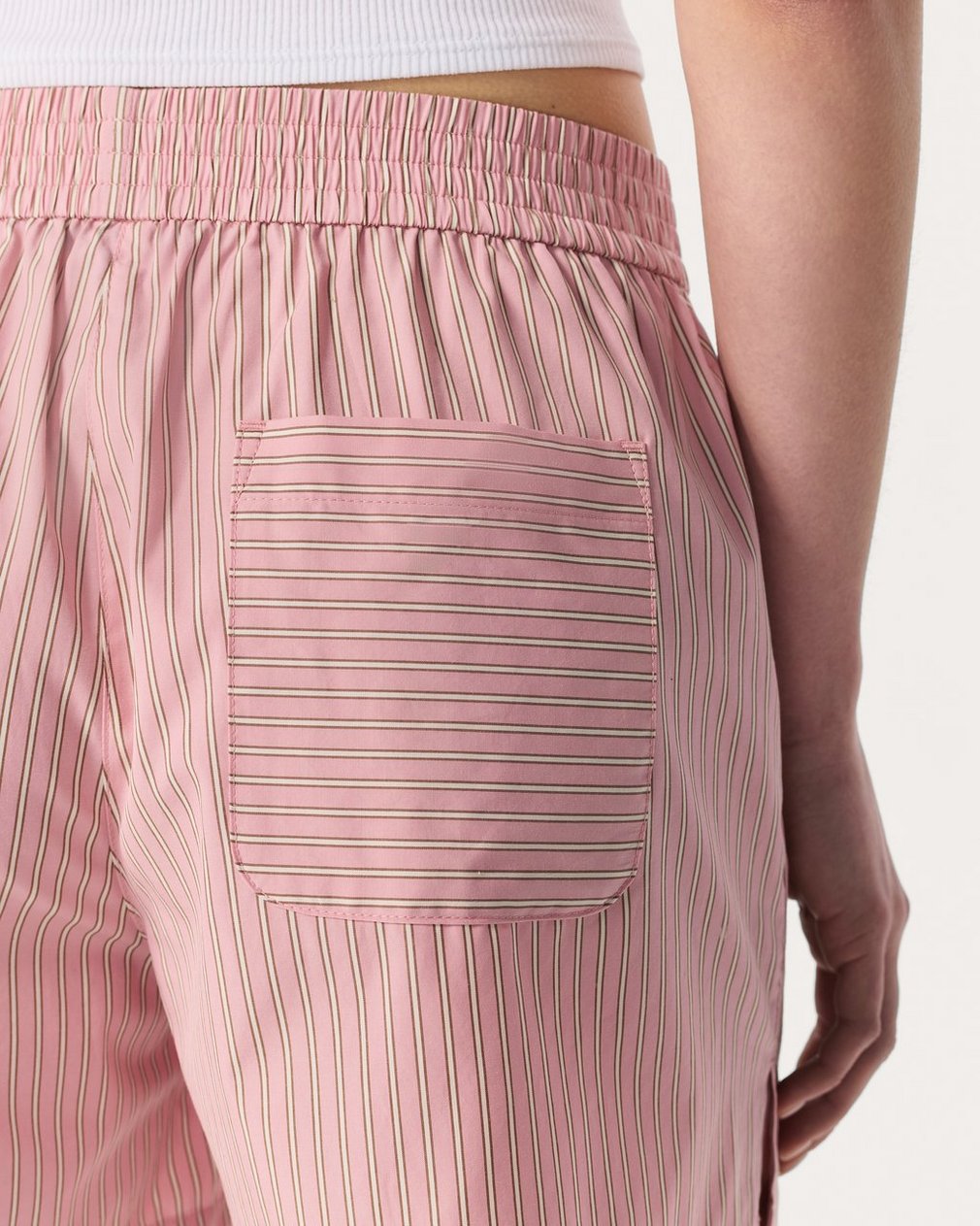 Emma Striped Shorts - Blush Stripe