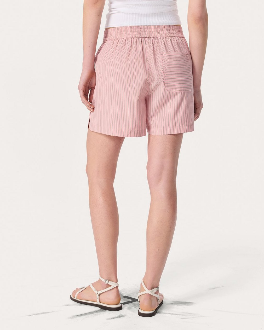 Emma Striped Shorts - Blush Stripe