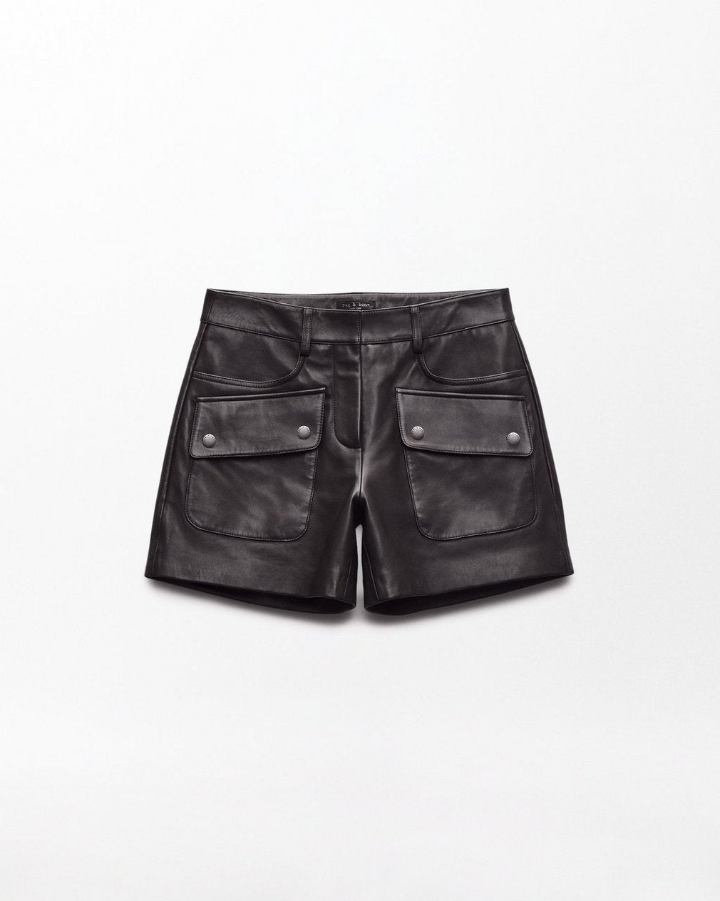 Aria Leather Shorts - Brown