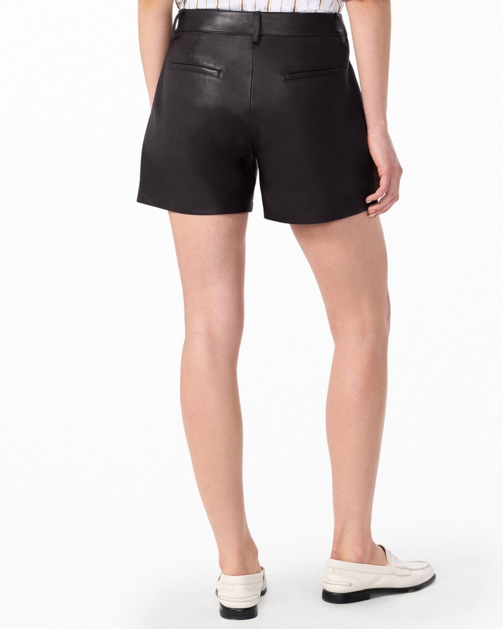 Aria Leather Shorts - Brown