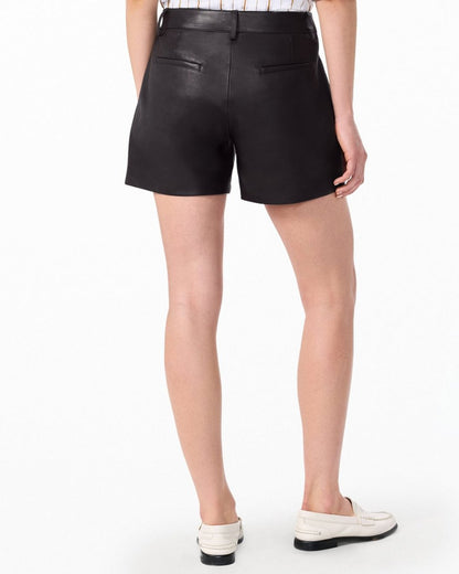 Aria Leather Shorts - Brown
