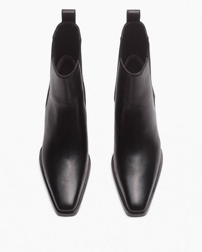 Joni Leather Chelsea Boots - Black