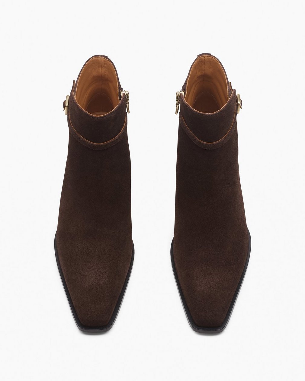 Joni Suede Buckle Boots - Dark Espresso Suede