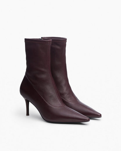 Mercer Leather Ankle Boots - Bordeaux