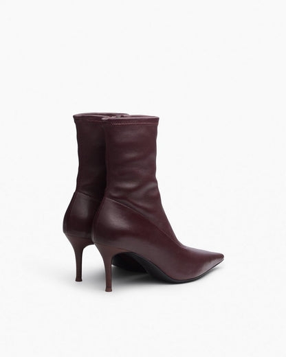 Mercer Leather Ankle Boots - Bordeaux