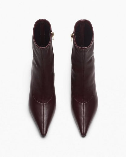 Mercer Leather Ankle Boots - Bordeaux