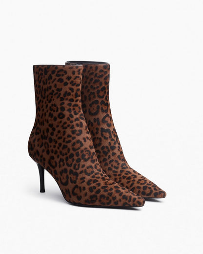 Mercer Leopard Calf Hair Ankle Boots - Leopard Hair Calf