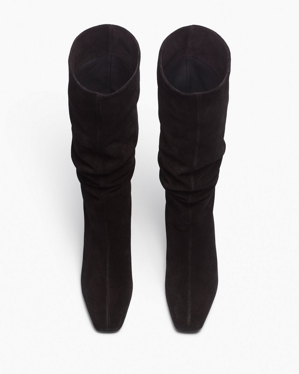 Astor Suede Slouch Boots - Black Suede