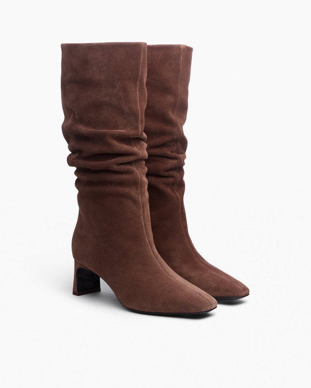 Astor Suede Slouch Boots - Mocha Suede