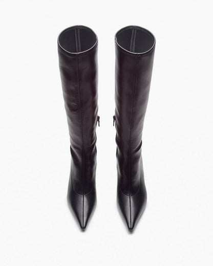 Mercer Leather Knee-High Boots - Black