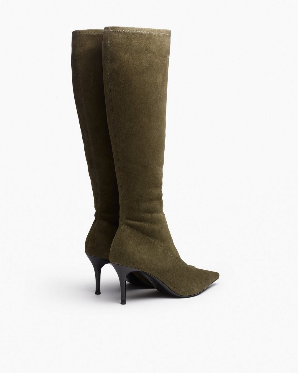 Mercer Suede Knee-High Boots - Olive Night Suede