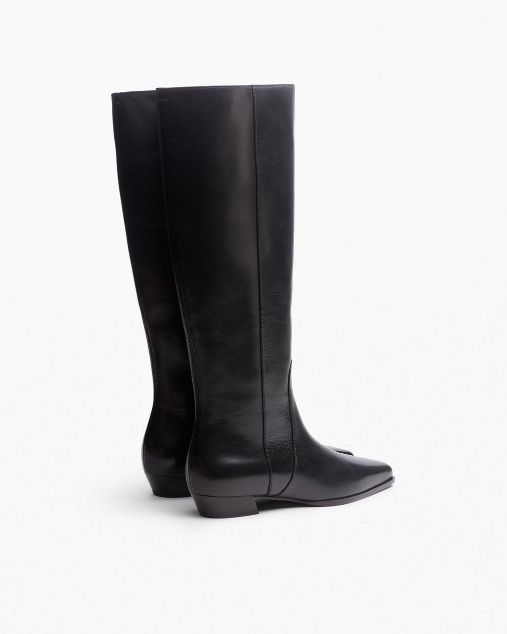 Joni Leather Knee-High Boots - Black