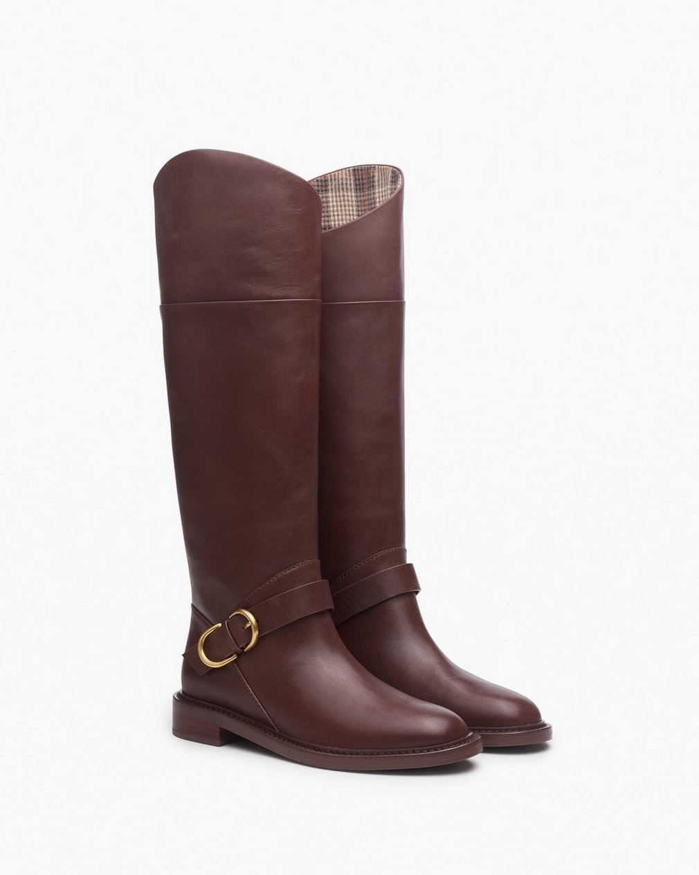 Hayden Leather Riding Boots - Mocha