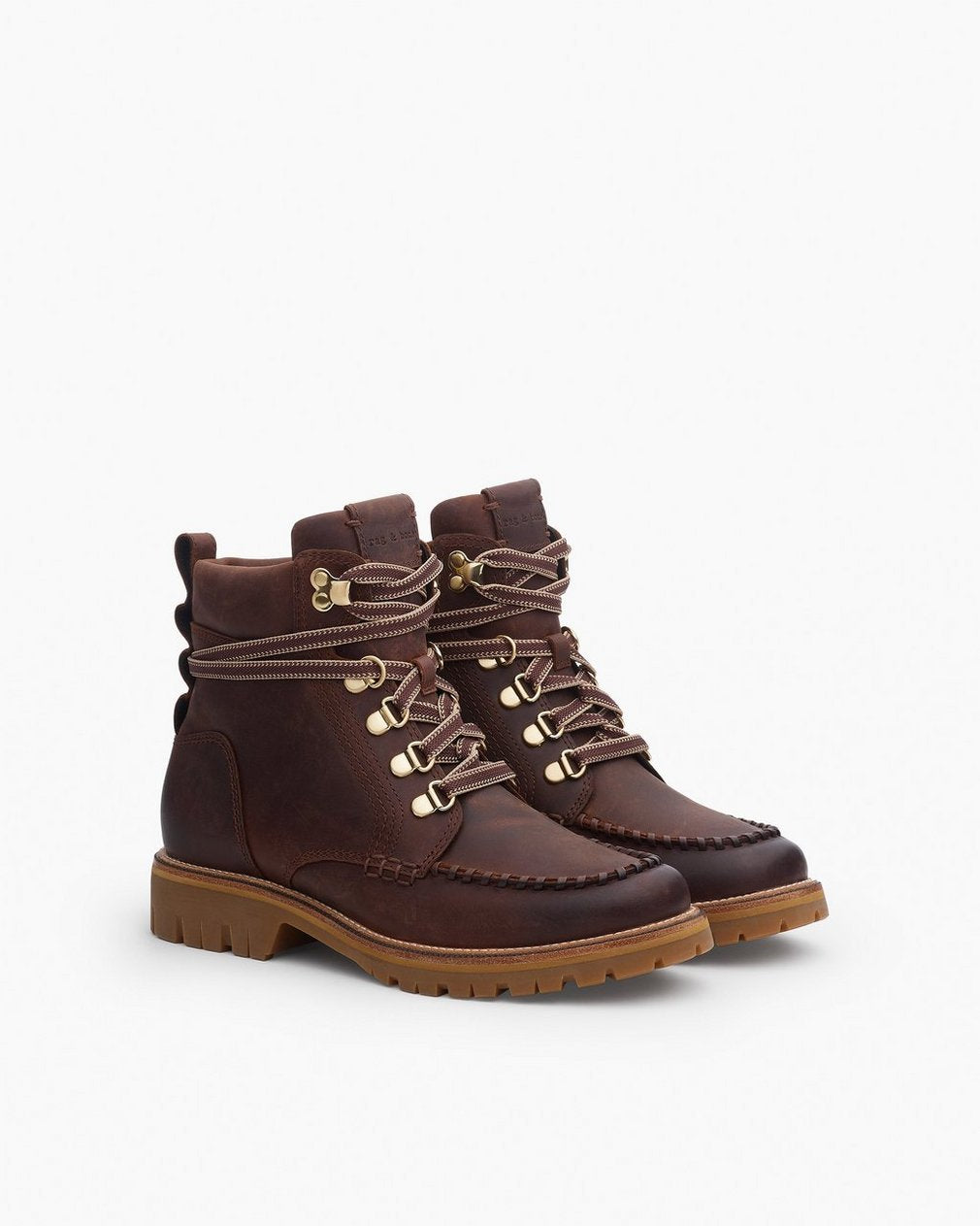 Cameron Leather Hiking Boots - Mocha