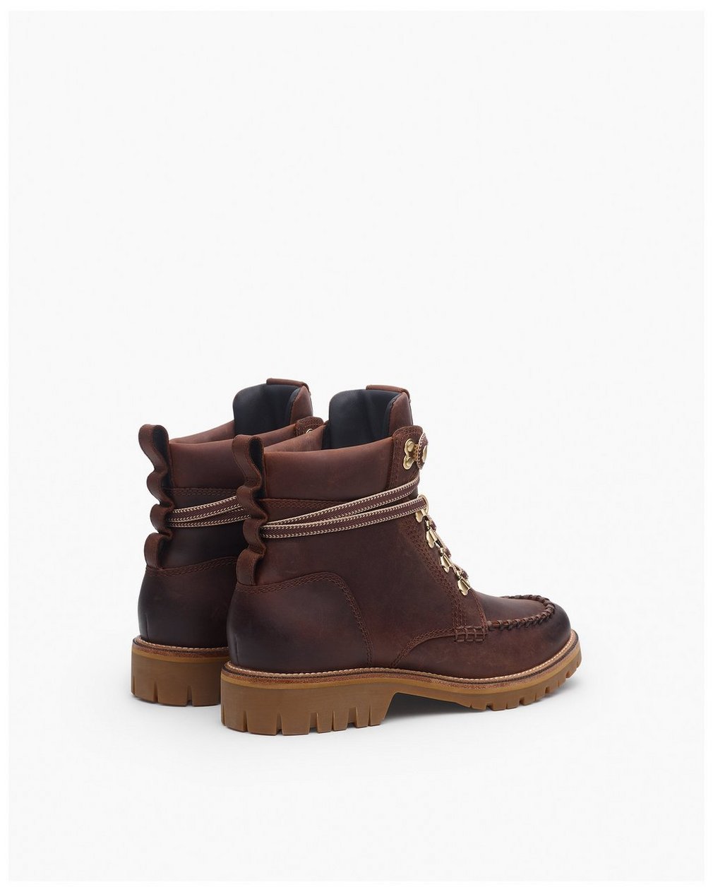 Cameron Leather Hiking Boots - Mocha