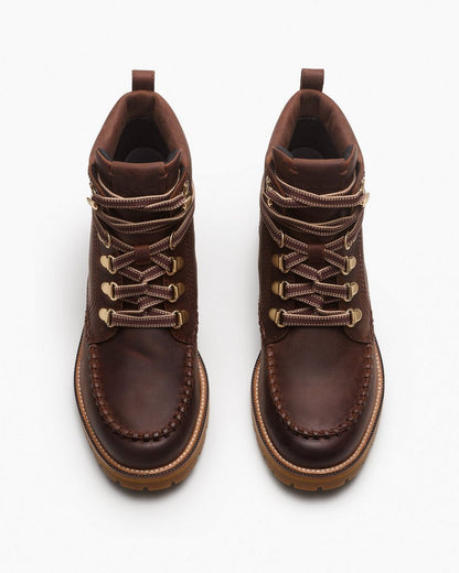 Cameron Leather Hiking Boots - Mocha