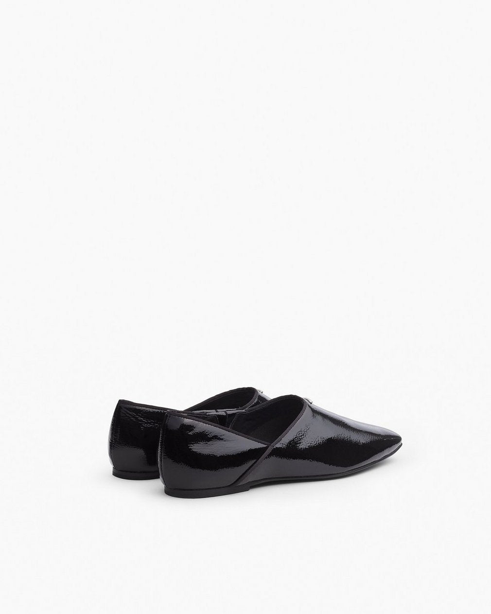 Sadie Leather Flats - Black